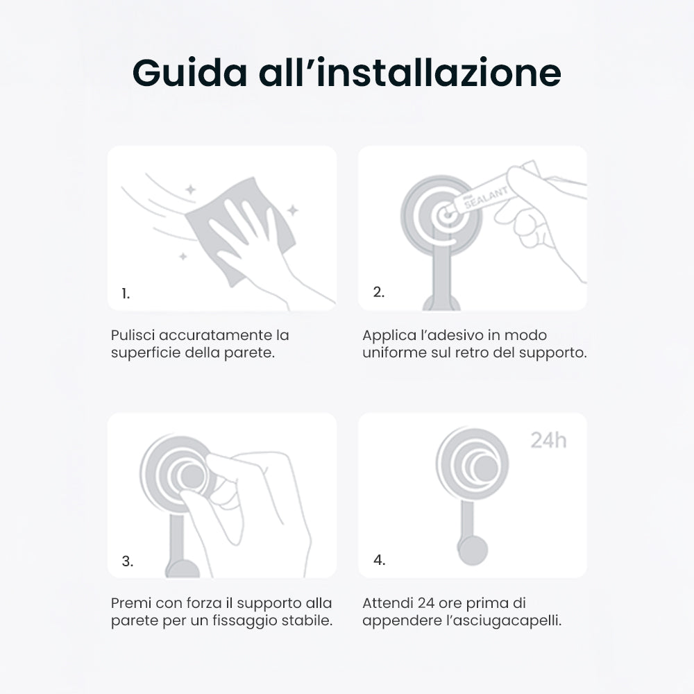 Supporto magnetico da parete Laifen Mini